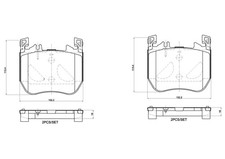 BREMBO P 50 179 Bremsbeläge Vorne passend für MERCEDES-BENZ S-CLASS (W223)
