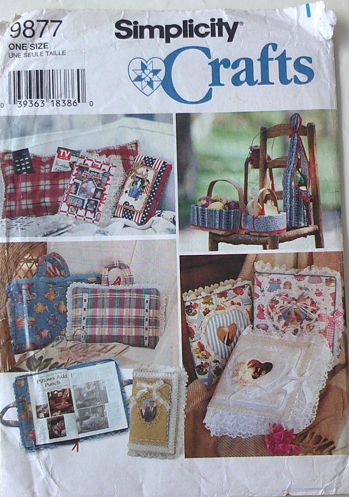 Simple Parten Simplicity 9877 Covers Photo Album Baskets Wine Bottle Caddy Sewing ...