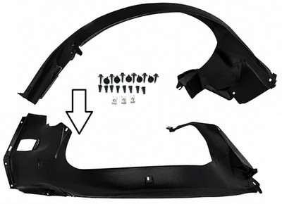 Radhausschale + CLIPS  VORNE LINKS für BMW 3 E36 1990-2000 COUPE