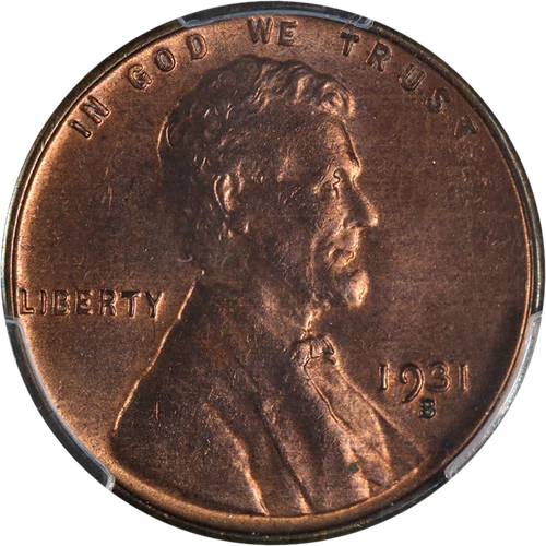 1931-S Lincoln Cent PCGS MS64 RB Key Date Great Eye Appeal Nice Strike
