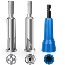 Wire Twisting Tool for Drill 3 Pack 3-Way 5-Way Wire Stripper 1/4" Chuck