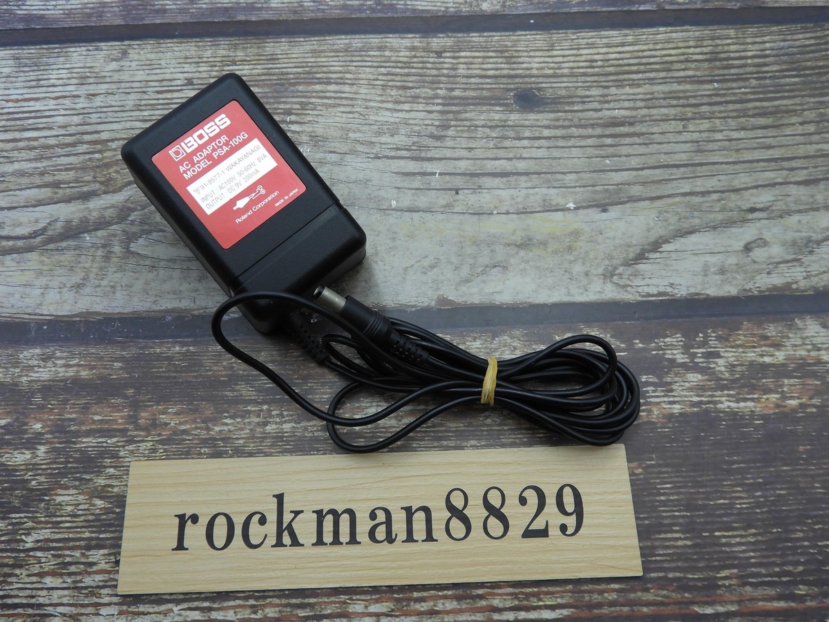 BOSS AC ADAPTOR 日本製 BOSS AC Adapter PSA-100G AC100V DC9V 200mA used from japan | eBay