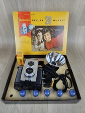 Vintage 1960s Kodak Brownie Reflex 20 Camera w/Flash in Original Box NICE 