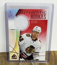 2024-25 UD SP Game Used NOLAN ALLAN Authentic Rookies Red Jersey #271 Blackhawks