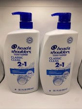 2 Pack head & shoulders Classic Clean 2-in-1 Exp 06/2026 32 Fl Oz 0.92 per gallon