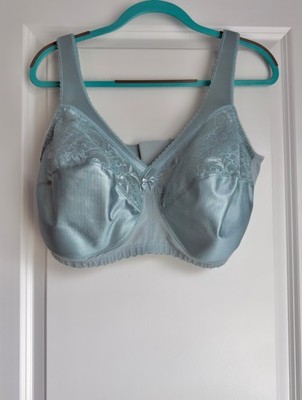 Glamorise MagicLift Original Support Wireless Lace Bra Glacier Blue Size 44F