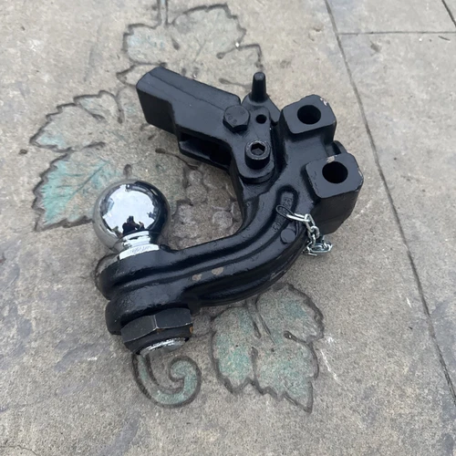 Onemount 2-5/16" Chrome Class V 2" Interlocking Trailer Hitch Ball Mount (I5)