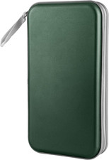 CD/DVD Case Holder, 80 Capacity Hard Plastic Disc Cases Storage Binder for Car,
