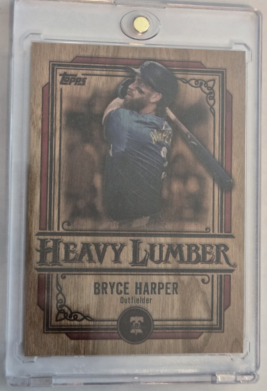2025 Topps Bryce Harper #HL-5 Heavy Lumber SSP Case Hit