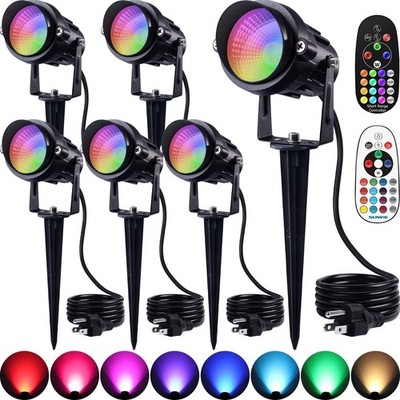 RGBW Spot Lights Outdoor Color Changing Landscape Lighting 12W LED Outdoor
