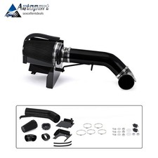4 Black Cold Air Intakeheat Shield Kit For Gmcchevy V8 4.8l5.3l6.0l 99-06
