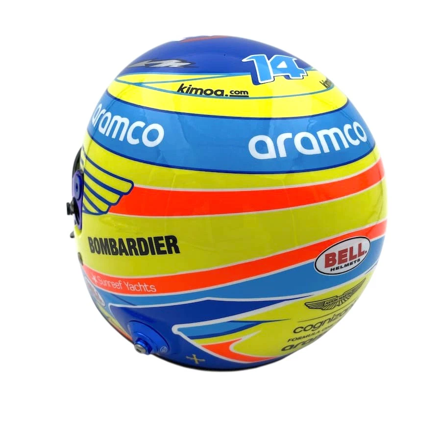 Mini Helmet Bell 1/2 Aston Martin Fernando Alonso 2023 - Immagine 4 di 4
