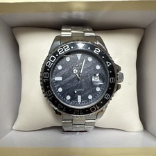 New Sunborn Mens Quartz Watch Black Bezel w/ ...