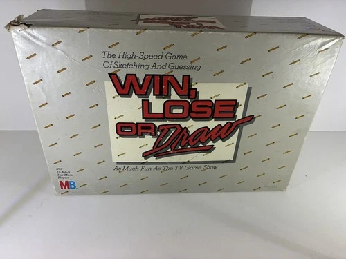 Win Lose or Draw Game 1987 Milton Bradley Vintage Complete Sketch Guess Game
