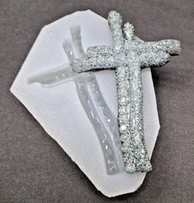Handmade Double cross diamond pendant N -mold-MOLD ONLY-