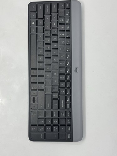 Logitech - MK470 Slim Wireless Keyboard and Mouse Combo - Graphite Gray Open Box - Photo 4/11