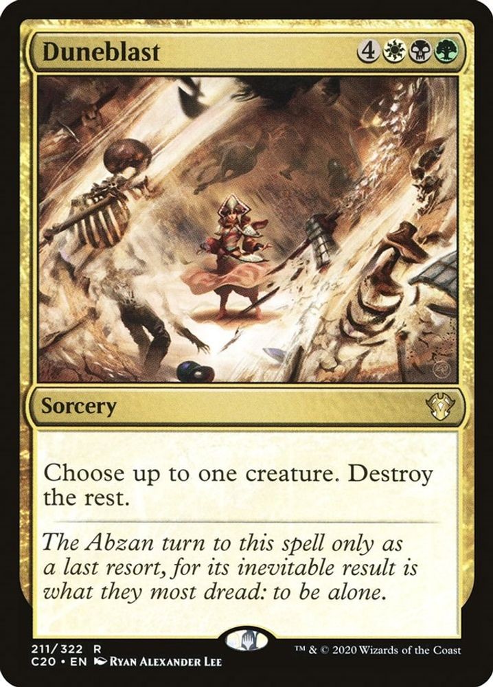 2020 Magic: The Gathering: Commander 2020 - Duneblast (#211, R, Near Mint)