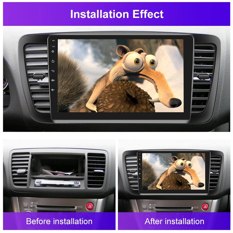 For Subaru Legacy Outback 2003-2009 Android 15 Carplay Car Radio Stereo GPS Navi Foto 3 de 4