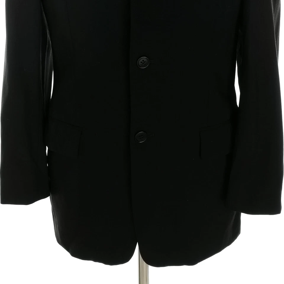 ✨ BALMAIN Blazer Homme pour Hommes Noir Manches longues Laine 100% ✨ - Photo 3/4