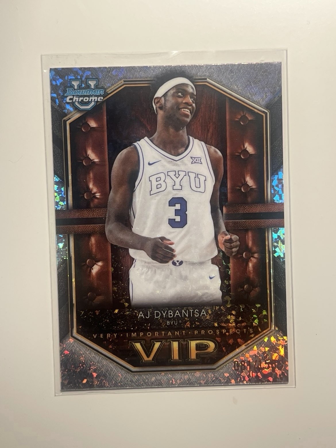 2025-26 Bowman #VIP-1 Aj Dybantsa VIP Mini-Diamond Refractor #/150