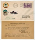 1934 NATIONAL PARKS 742 INDIGENOUS INDIANS RARE HPS ADDON 1/1 MOUNT RAINIER WA