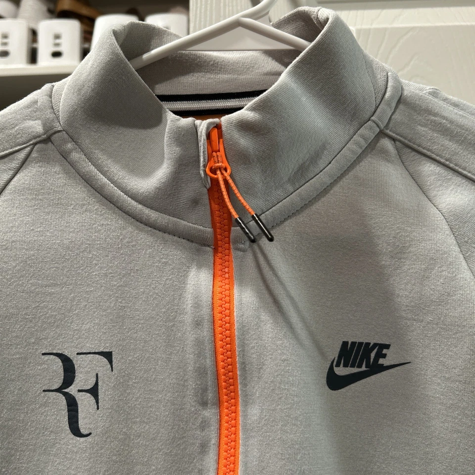 Nike Federer RF Indian Wells 2015 Premier Tenis Pista Chaqueta M Gris 644780-076 Foto 4 de 4
