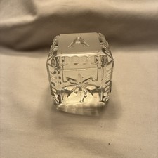 Vintage Waterford Crystal Alphabet Block. Signed