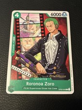 2023 One Piece Stamped Roronoa Zoro OP02-043 PRE-RELEASE Event