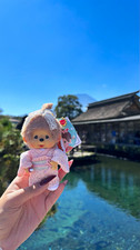 Original Monchhichi Japan Pink Kimono Mount Fuji