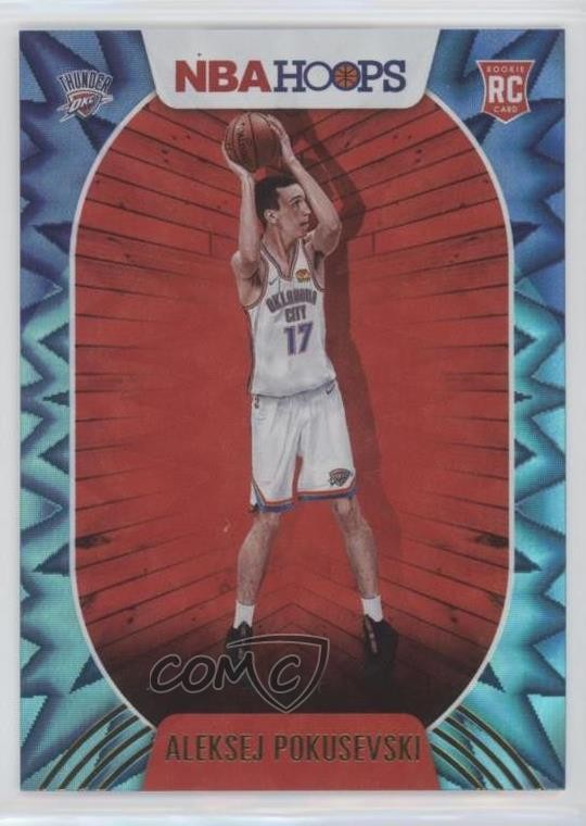 2020-21 Panini NBA Hoops Teal Explosion Aleksej Pokusevski #219 0fh3