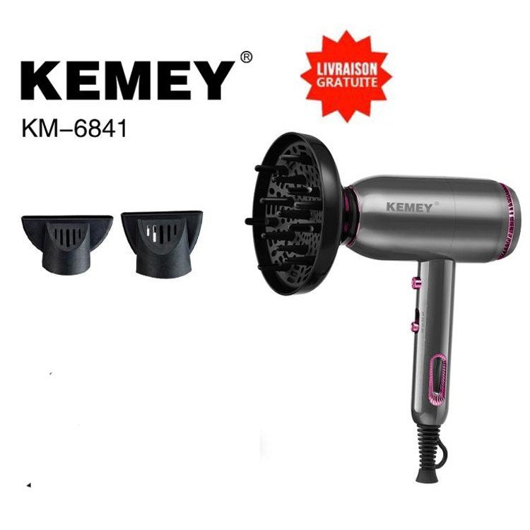 Sèche-cheveux 3500W ionique ProDry avec concentrateur et diffuseur