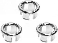 3pcs Sink Overflow Ring Hole Round Basin Trim Drain Cap Cover for Kitchen Bathr