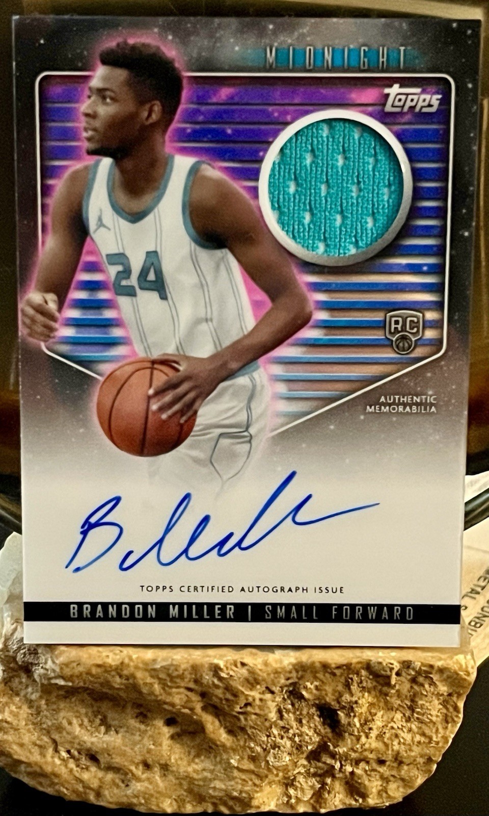 2023-24 Topps Midnight - Rookie Jersey Autographs Brandon Miller (AU, MEM, RC)