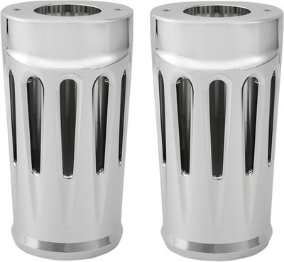 Arlen Ness Deep Cut Fork Boot Covers Chrome #20-032 Harley Davidson