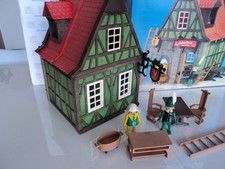PLAYMOBIL 3450 &CHÂTEAU médiéval quasi complet" en bon état avec boîte