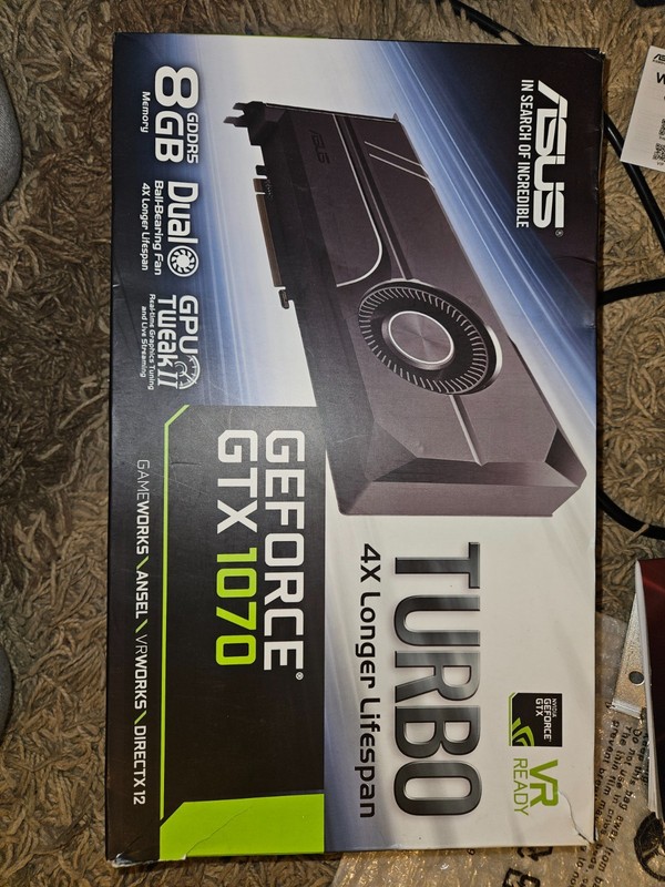 ASUS NVIDIA GeForce GTX 1070 Turbo 8 GB GDDR5 Graphics Card
