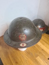 Ww2 Nfs Helmet 6 Hessle Area Named And Numbered Genuine Original Fire Service