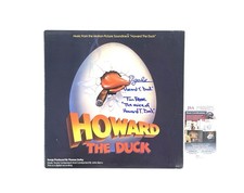 Howard The Duck Cast Signed Movie Soundtrack Vinyl Record Ed Gale Tim Rose JSA