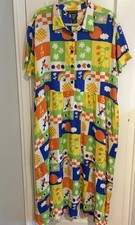 Nooworks Cassie Gentilhomme Art Dress Multicolor Size 4X Vibrant Whimsical New
