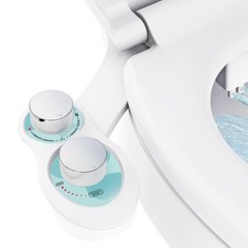 RV Bidet Toilet Seat Attachment, RV Bidet for Camper Toilet with Dual Nozzles...