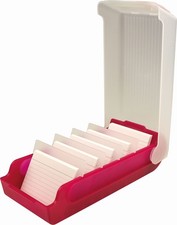 BeeBox Flash Card Box A8 for 600 Cards Red