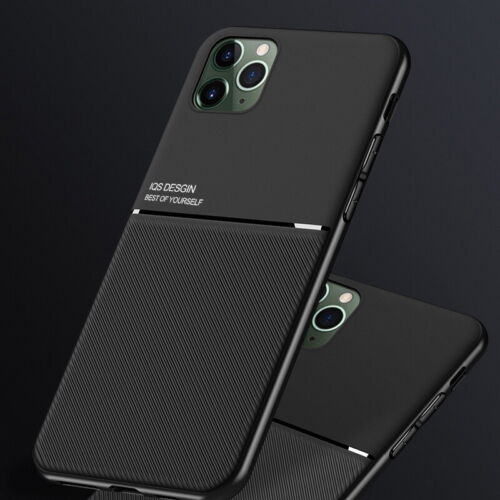 For iPhone 13 12 11 Pro Max XR XS 8 Magnetic Leather Metal Slim Back Case Cover - Photo 8 sur 17