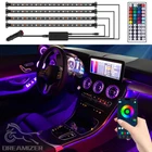 72 LED RGB Car Interior Floor Atmosphere Light Remote Control For Mercedes-Benz
