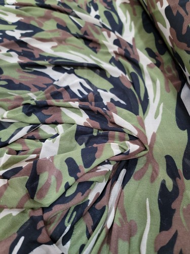 Military Camouflage Print 4 way Stretch Fabric 60"wide Sportwear Mesh By Yard - Picture 3 of 13