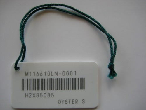 GENUINE ROLEX SUBMARINER DATE 116610LN -0001 WATCH OWNER WHITE PRICE HANG TAG - Picture 6 of 14