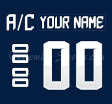 IIHF Team USA WJC Customized Number Kit for 2021 Navy Hockey Uniform