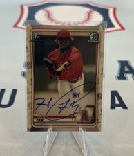 2020 Bowman Chrome Auto Hector Yan #CPA-HY RC Rookie Angels