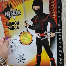 Shadow Ninja Boys Halloween Costume Sz 8-10 Medium