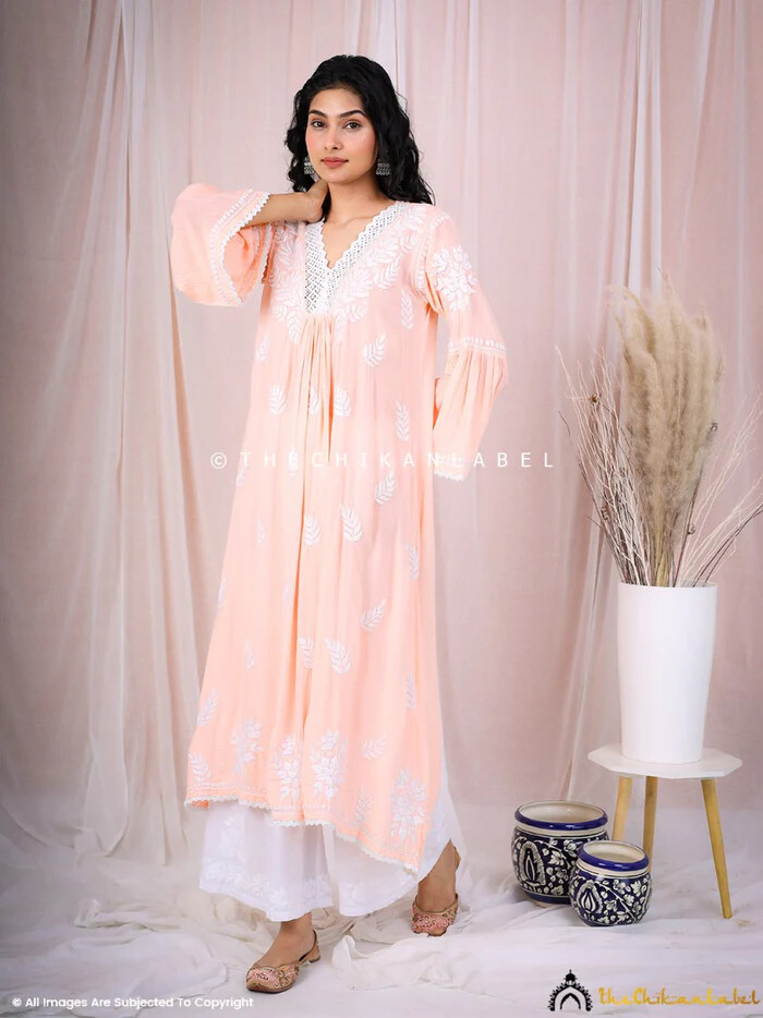 lucknow chikan cotton dress material Lucknow Chikankari Cotton Dress Material
