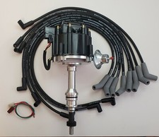 Ford 351w Windsor Black Hei Distributor 8.5mm Spark Plug Wires Usa Small Block